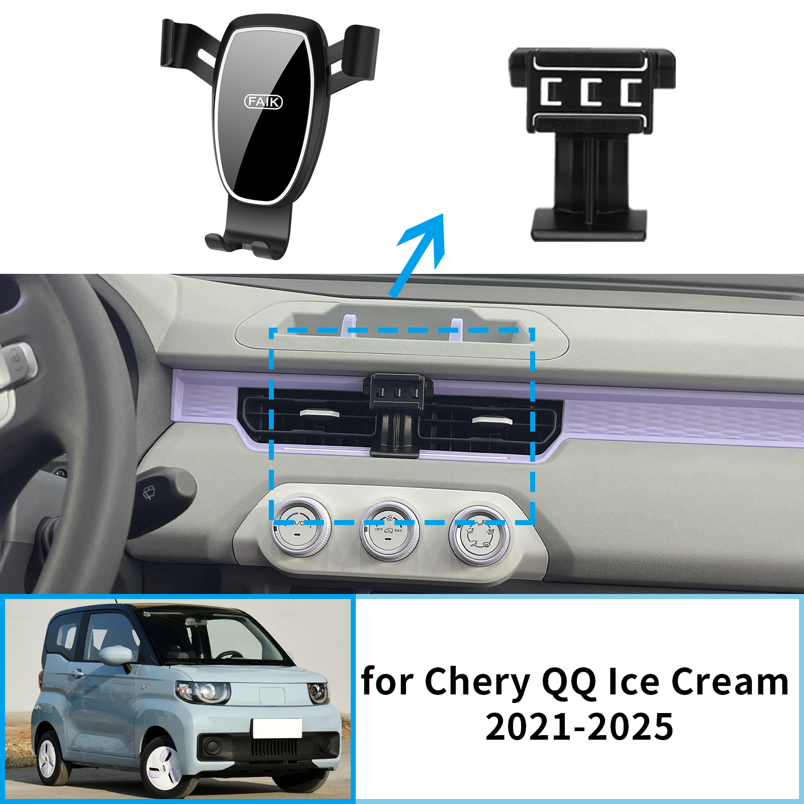 Qq Phone Accessories - GPS Bracket Car Mobile Phone Holder