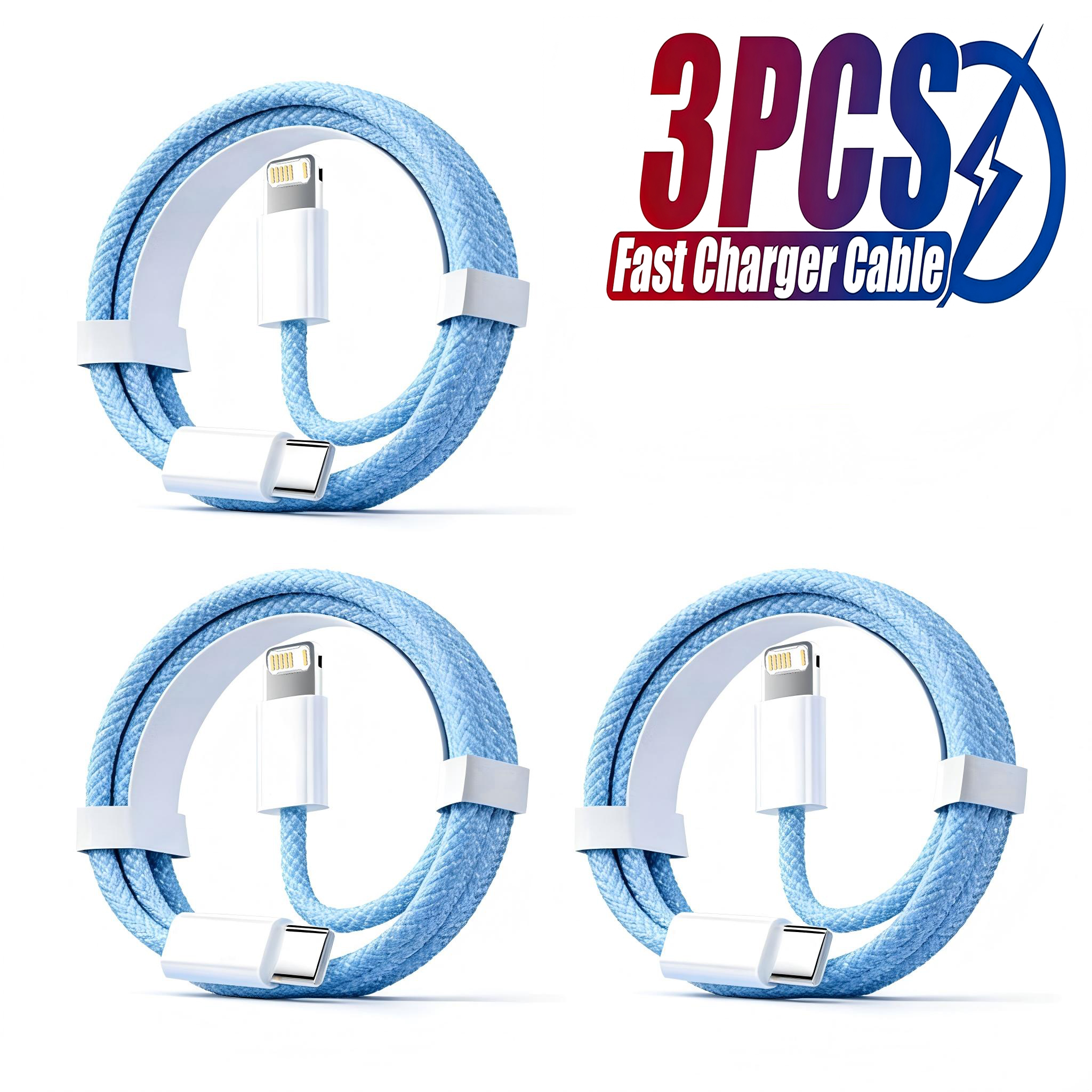 Phone Accessories Online - 3PCS PD 30W USB Cable For