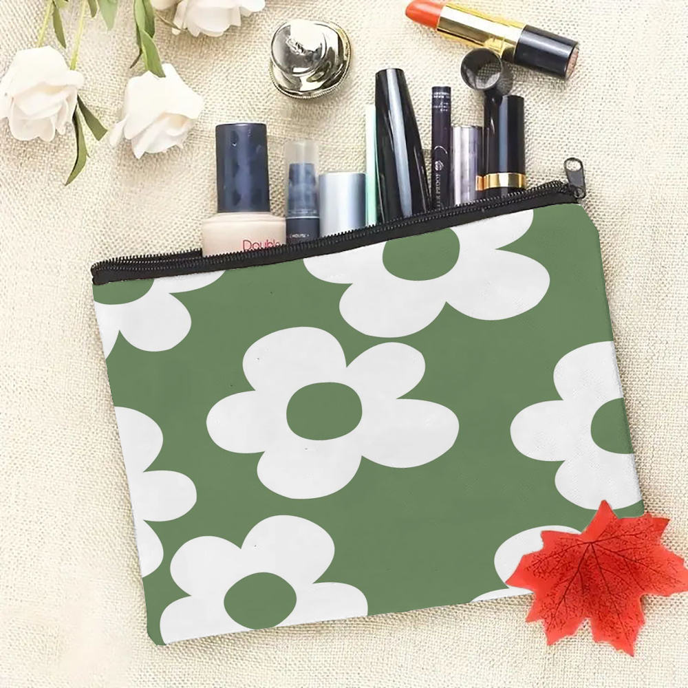Phone Accessories For Teens - Floral Print Toiletry Bag Casual Zipper