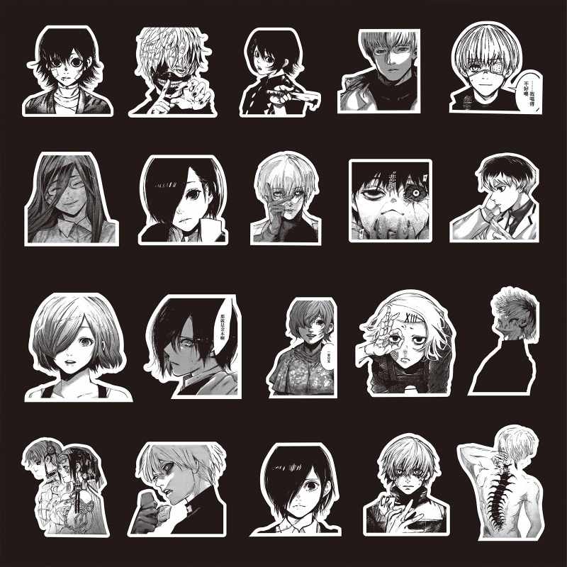 70pcs Black White Hot Anime To - Phone Accessories Tokyo 리뷰 및 가격