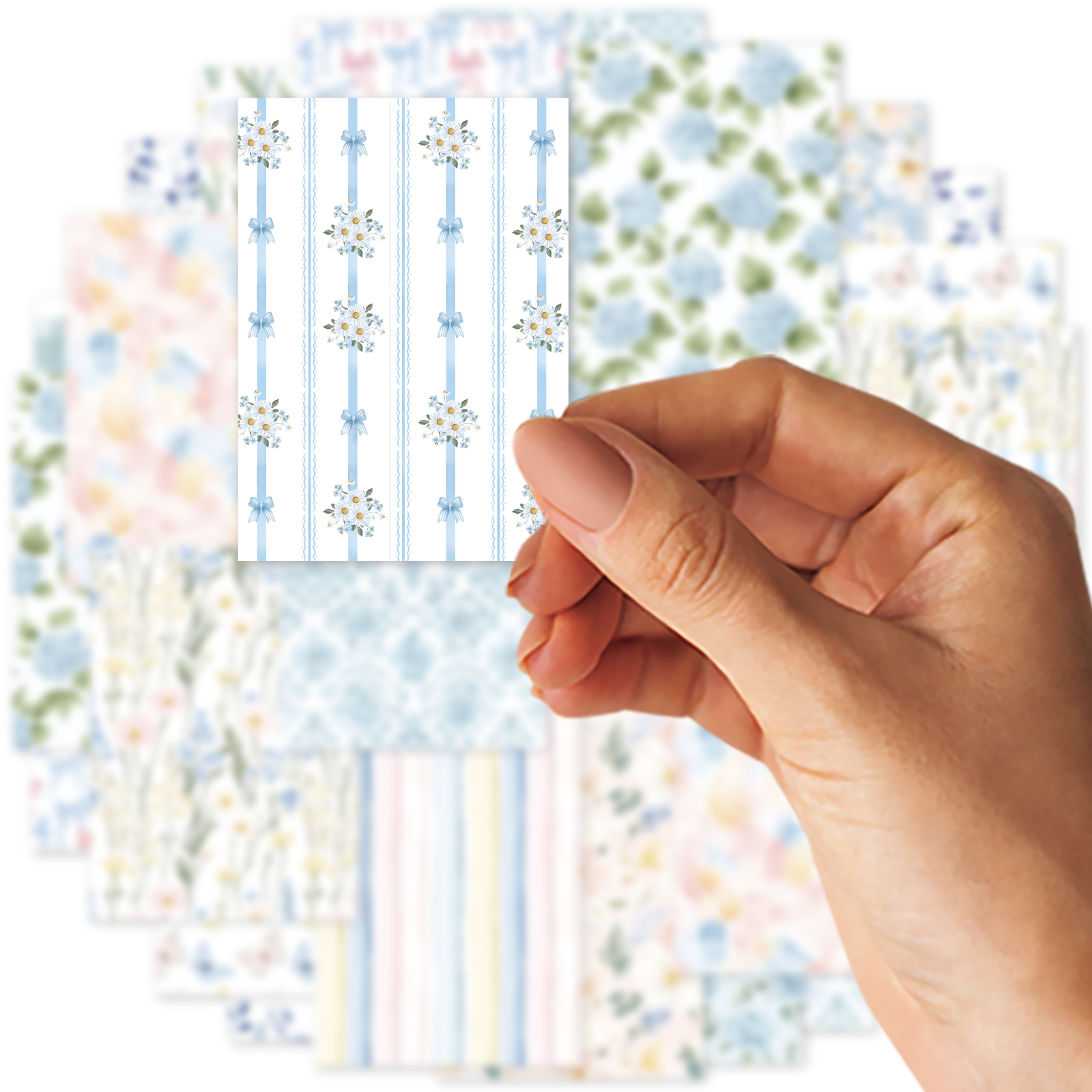 Etori Life Misty Blue Floral 3 - Phone Accessories Background 리뷰 및 가격