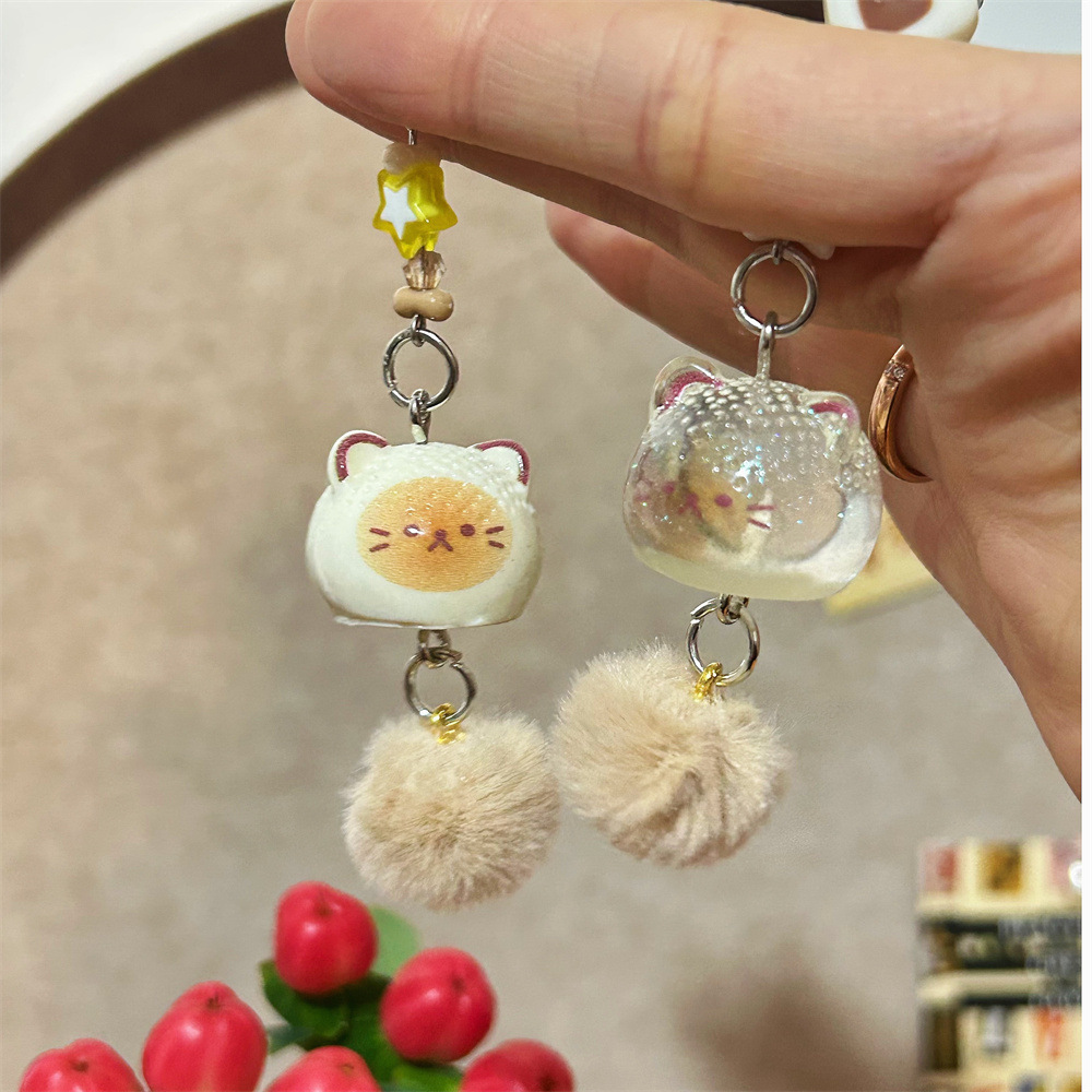 Cute Fluffy Kitten Doll Keycha - Phone Accessories Doll 리뷰 및 가격