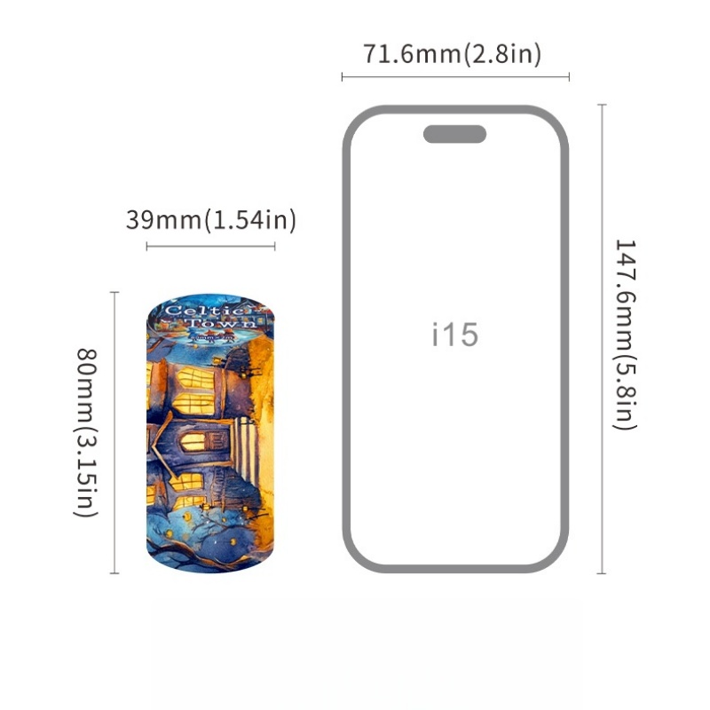 6-Roll Set - 8Cm×200Cm, 200cm  - Phone Accessories Background 리뷰 및 가격