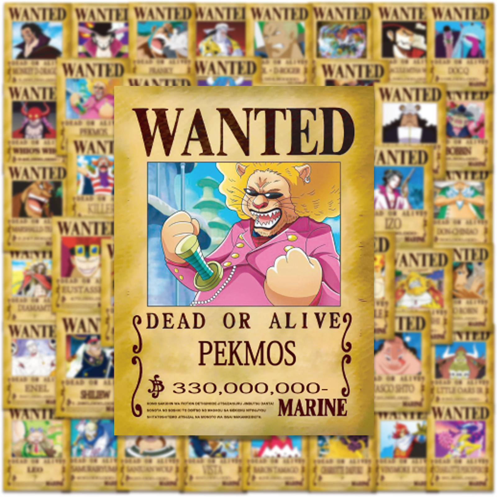 50pcs Anime ONE PIECE Wanted P - Phone Accessories Poster 리뷰 및 가격
