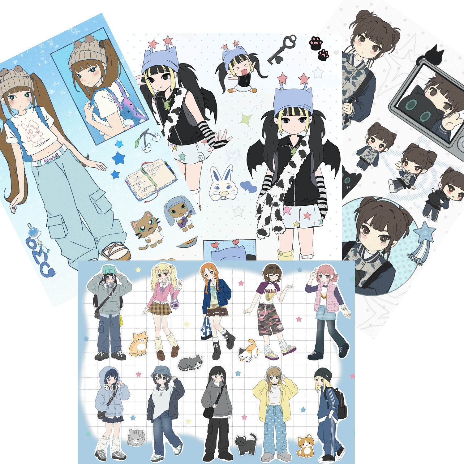 Anime Inspired Sticker Cute Ca - Phone Accessories For Teens 리뷰 및 가격