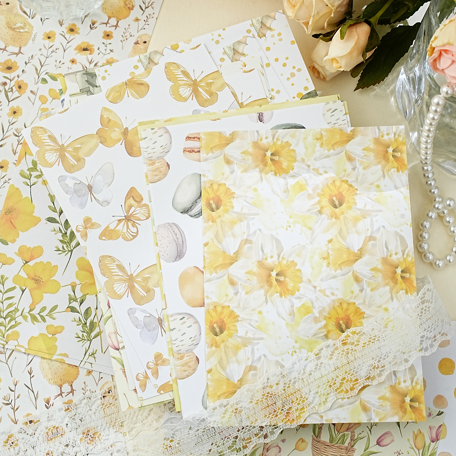 Etori Life Apricot Yellow Flow - Phone Accessories Background 리뷰 및 가격