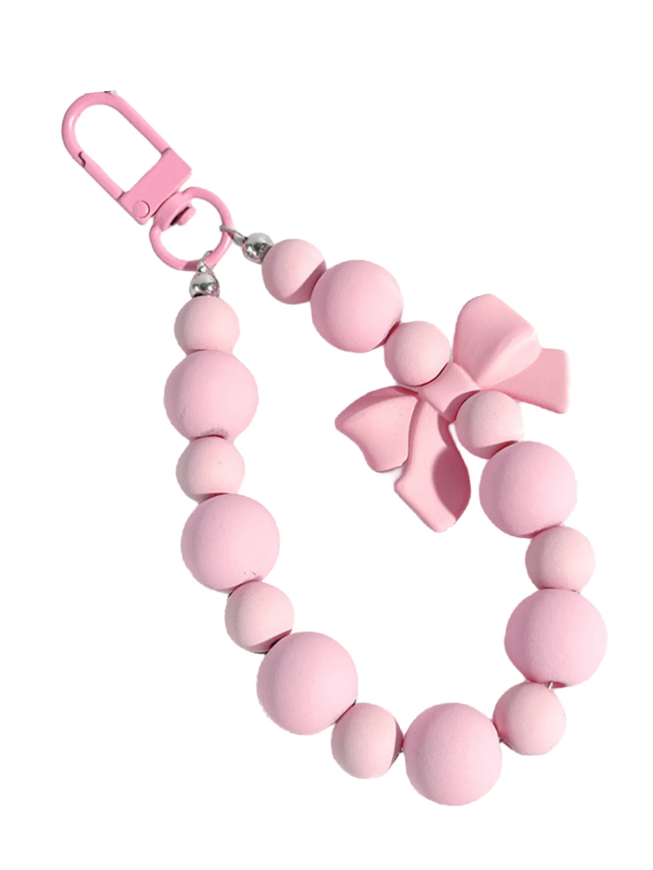 1pc Pink Pearl Bow Keychain Mo - Phone Accessories For Teens 리뷰 및 가격