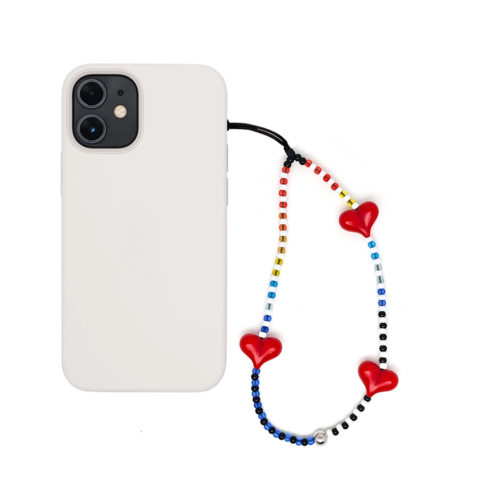 HERLOOK Y2K Beaded Heart Phone - Phone Accessories For Teens 리뷰 및 가격