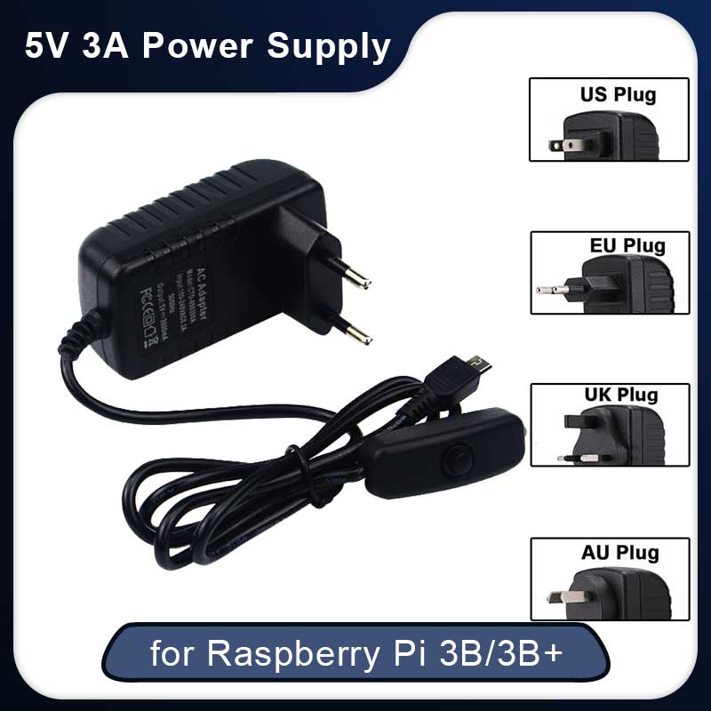 5V 3A Raspberry Pi 3 Model B+  - Phone Accessories Uk 리뷰 및 가격