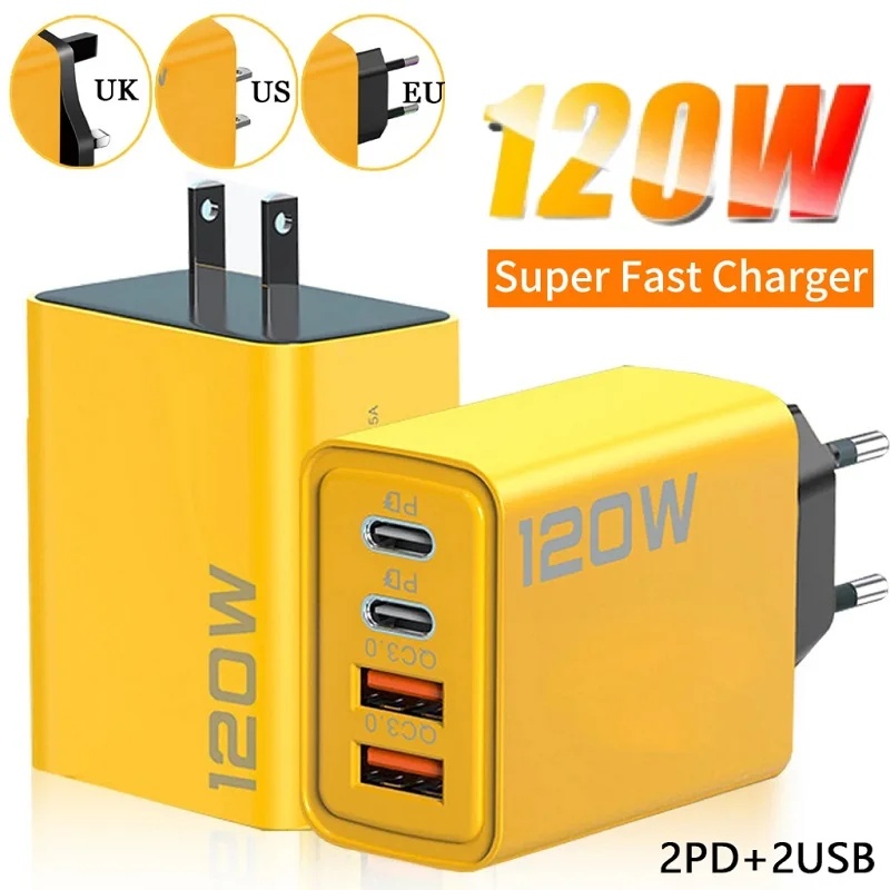 120W USB C PD Charger 4 Ports  - Phone Accessories Uk 리뷰 및 가격