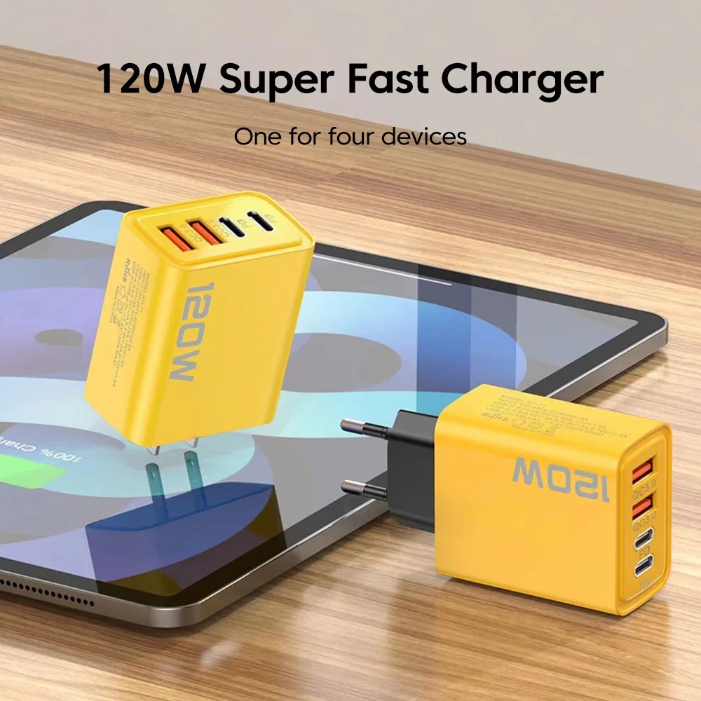 120W USB C PD Charger 4 Ports  - Phone Accessories Uk 리뷰 및 가격