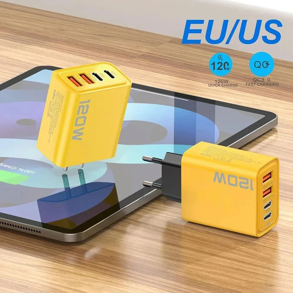 120W USB C PD Charger 4 Ports  - Phone Accessories Uk 리뷰 및 가격