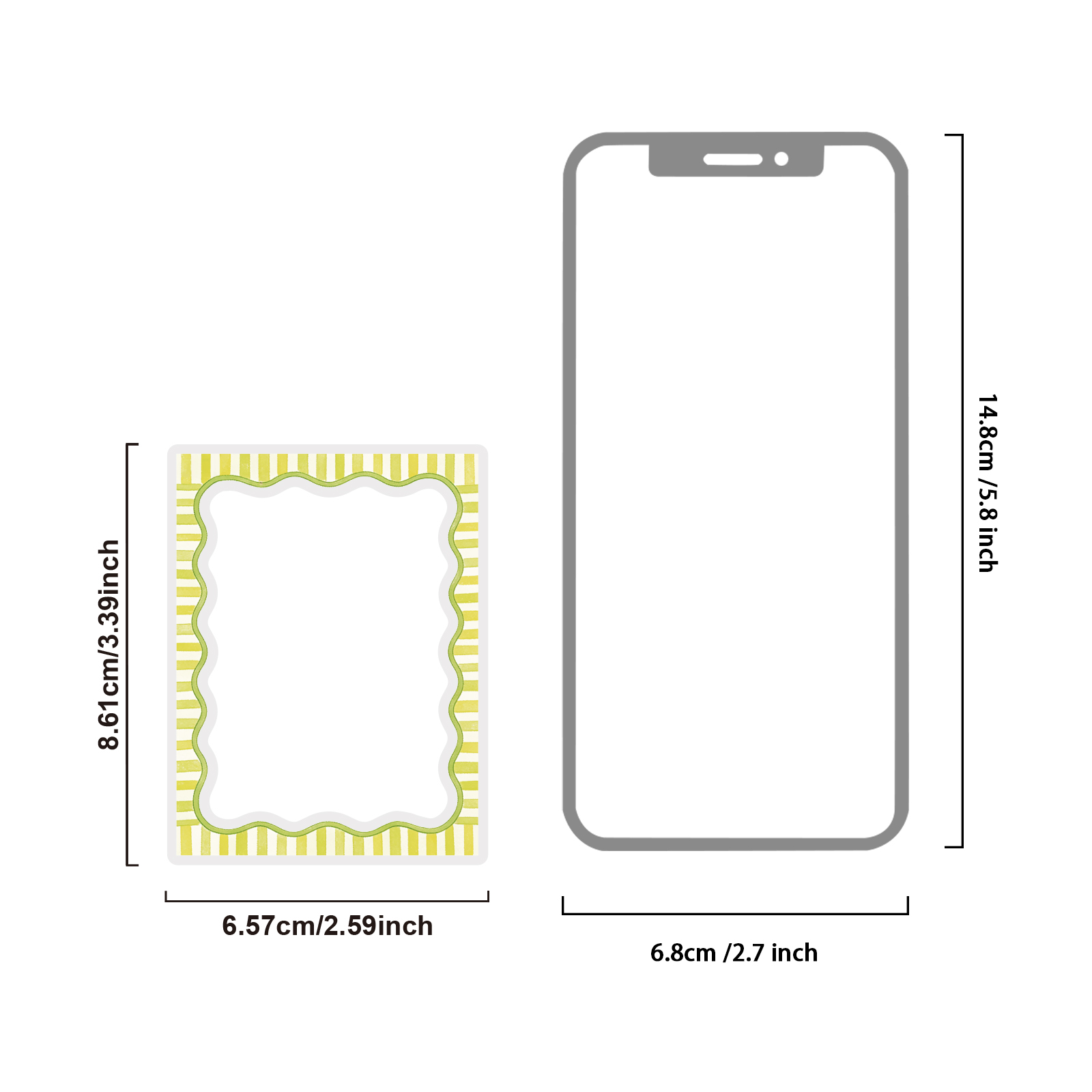 Etori Life Fresh Green Border  - Phone Accessories Poster 리뷰 및 가격