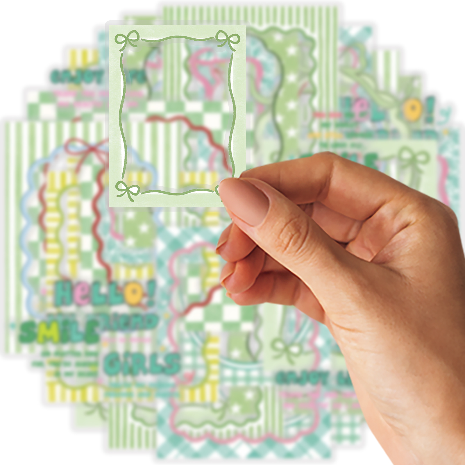 Etori Life Fresh Green Border  - Phone Accessories Poster 리뷰 및 가격