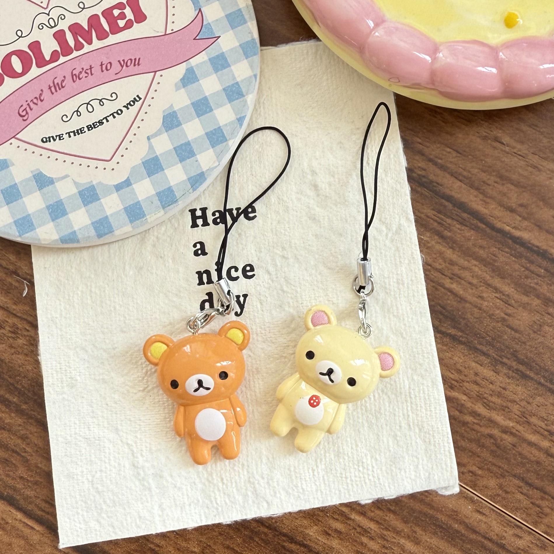 2pcs/set Kawaii Rilakkuma Easy - Phone Accessories Doll 리뷰 및 가격