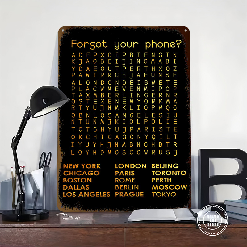 Forgot Your Phone Tinplate Pos - Phone Accessories Poster 리뷰 및 가격