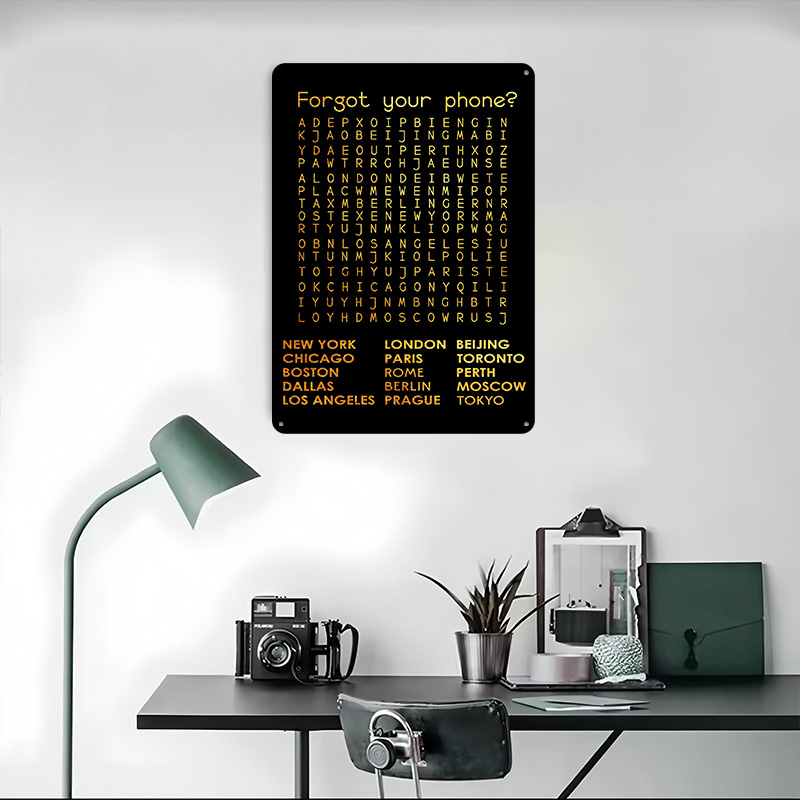 Forgot Your Phone Tinplate Pos - Phone Accessories Poster 리뷰 및 가격