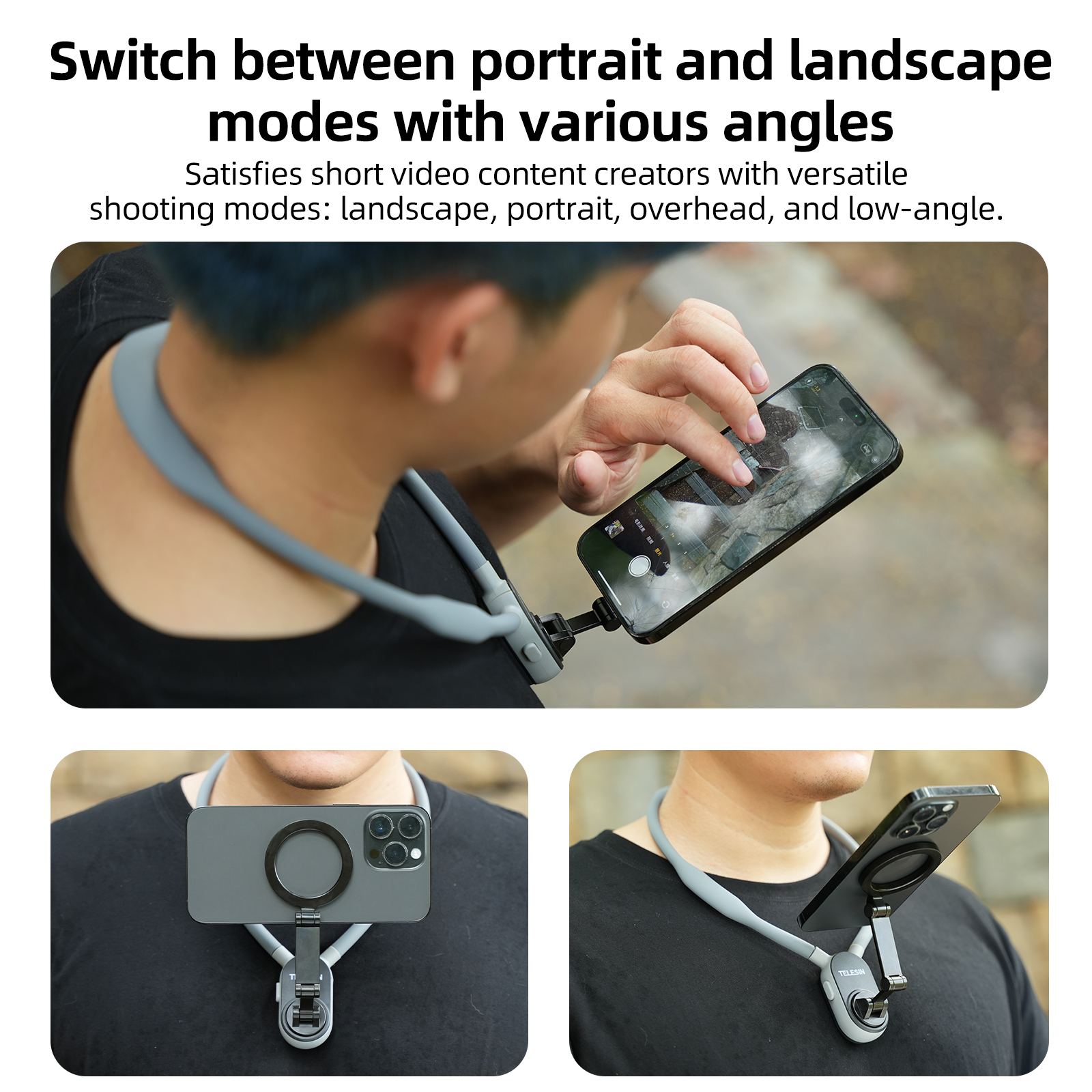 TELESIN Silicone Magnetic Neck - Phone Accessories Online 리뷰 및 가격