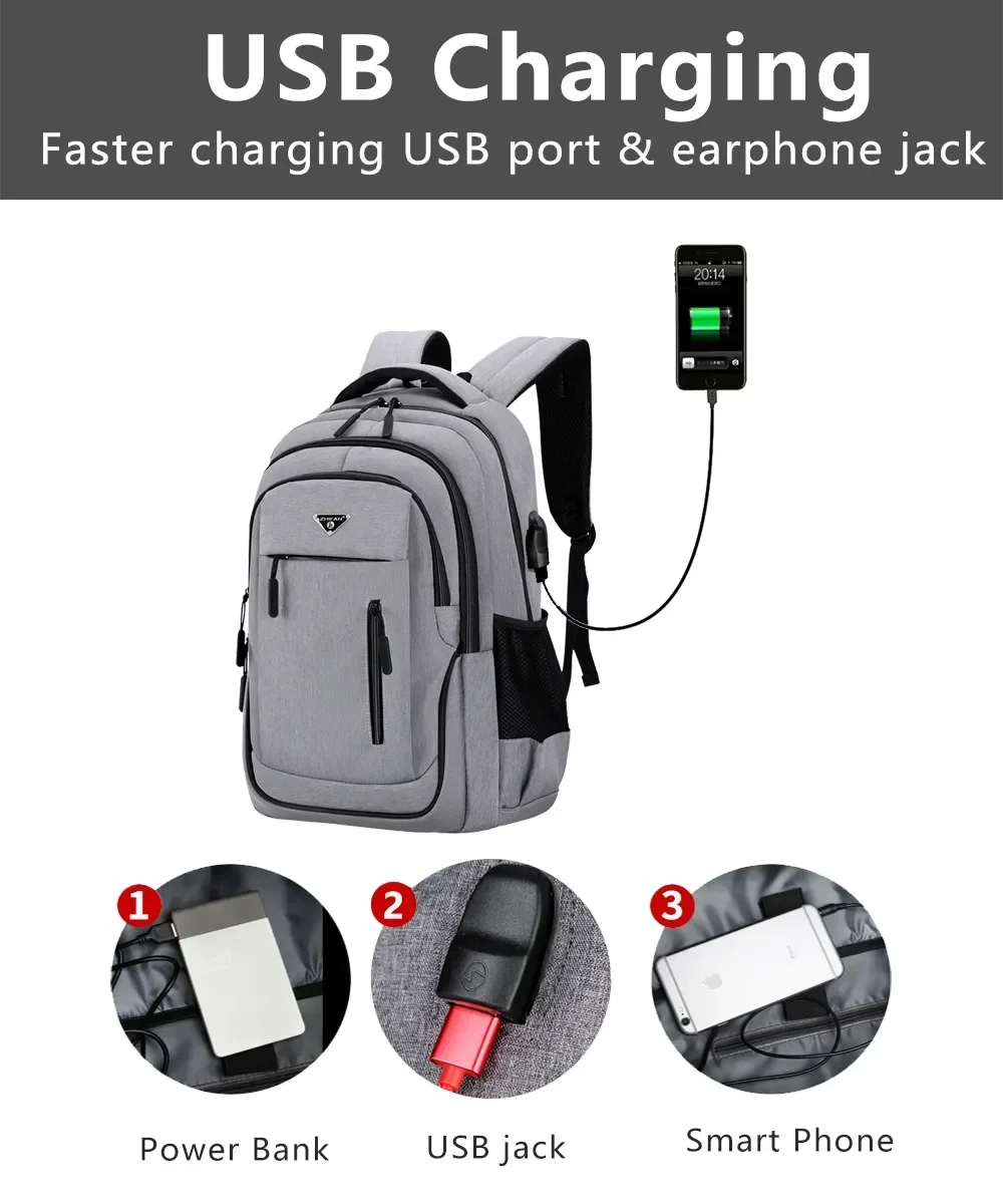 Large Capacity Backpack Men La - Phone Accessories For Teens 리뷰 및 가격